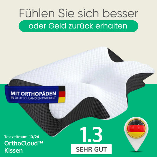 OrthoCloud™ Orthopädisches Kissen für maximalen Schlafkomfort und Schmerzlinderung