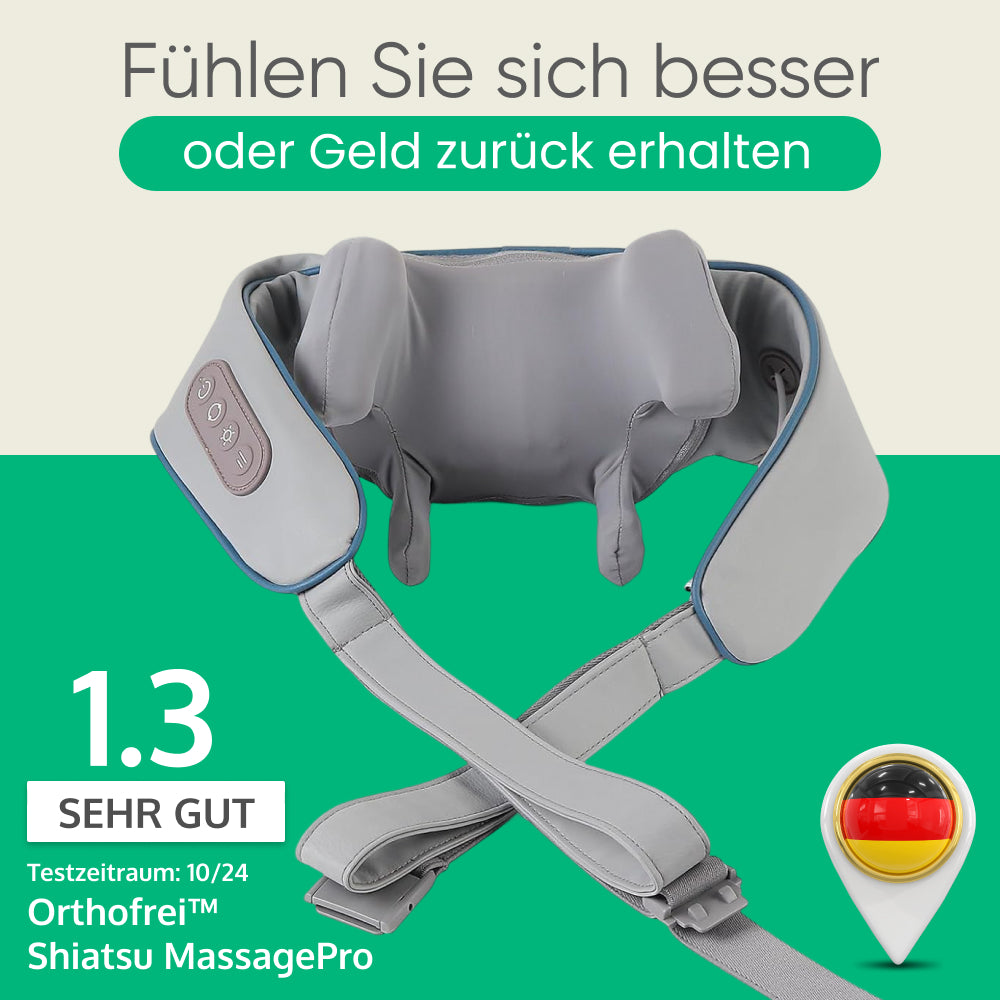 Orthofrei® Shiatsu MassagePro - Intelligentes Thermo-Massagegerät