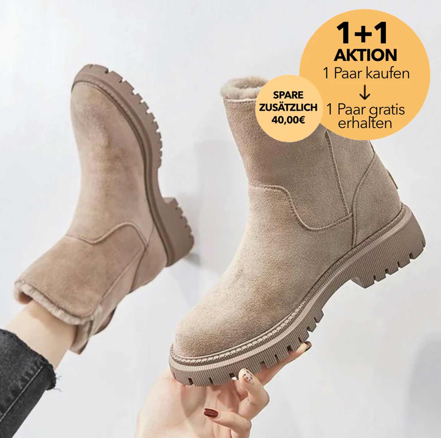 (1+1 GRATIS AKTION) Grace - Schneestiefel mit Futter